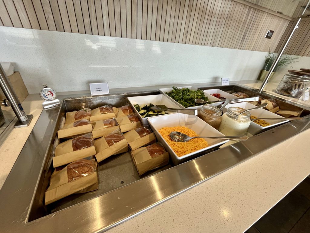 SAS lounge food