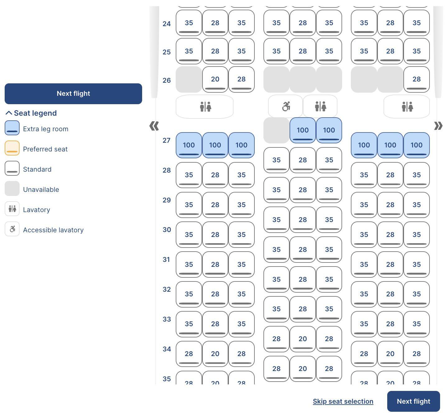 Norse Atlantic seat selection