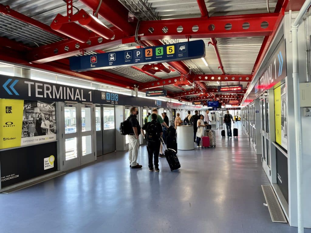 Chicago Ohare airport train