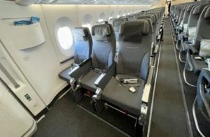 SAS economy exit row on the A350