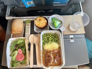 SAS economy meal tray