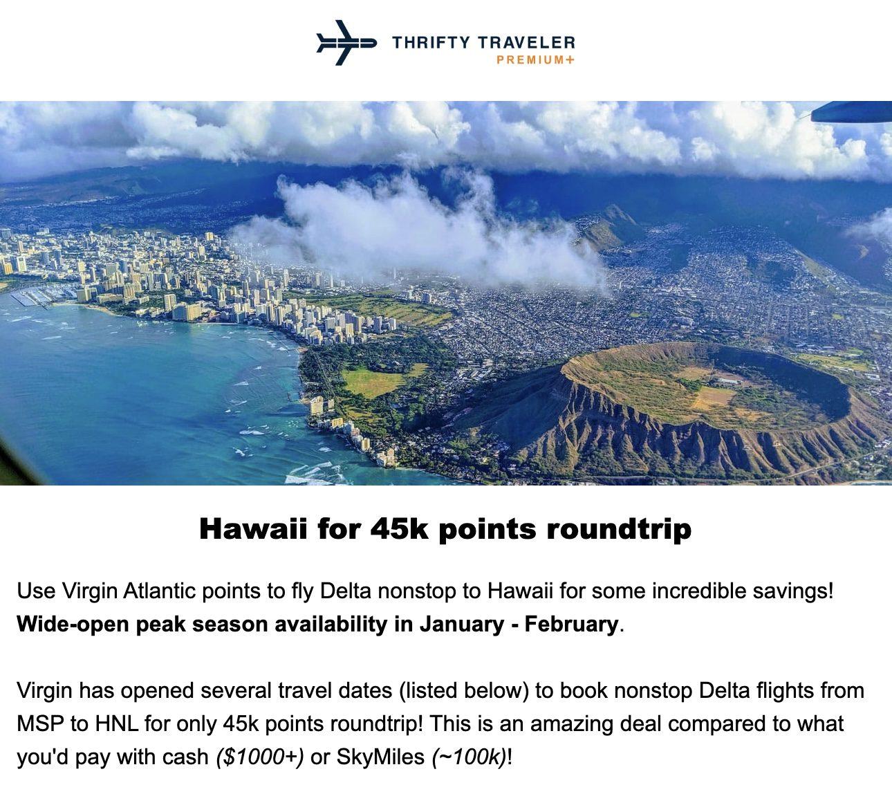 Cheap flights to Hawaii