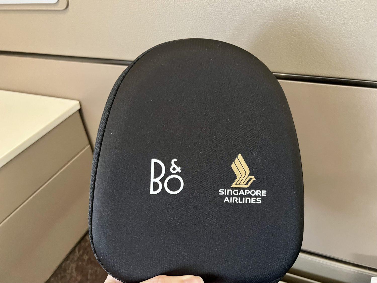 Singapore Airlines first class headphones