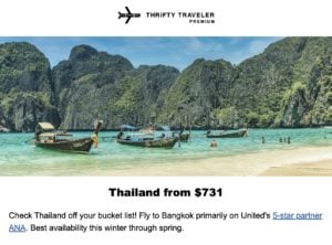 Cheap flights to Thailand