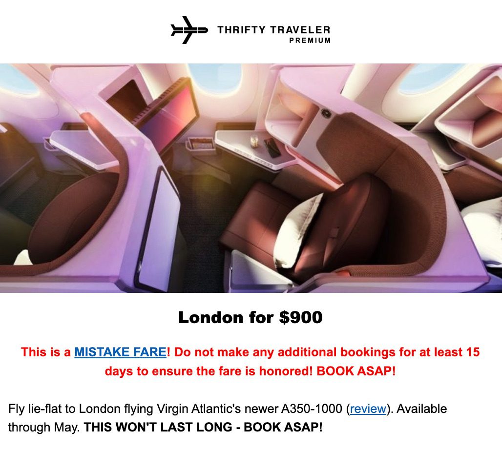 virgin atlantic mistake fare