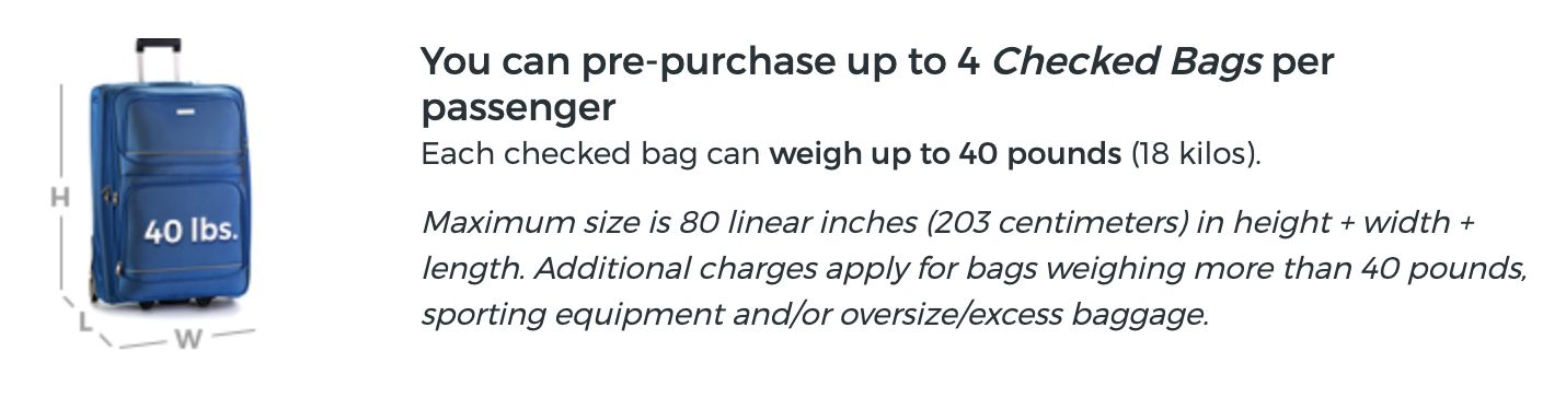 what is the baggage weight limit for allegiant airlines