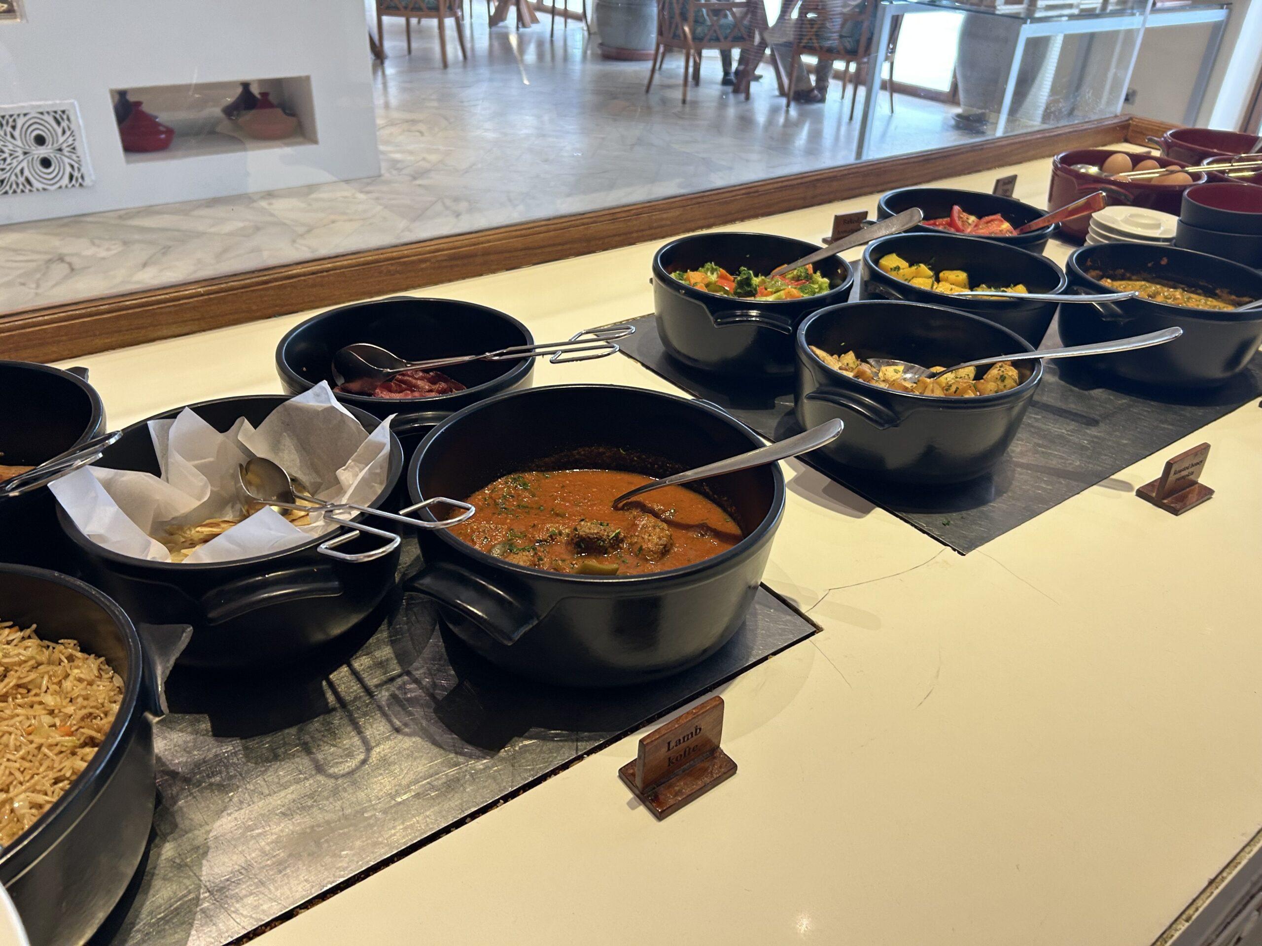 Park Hyatt Zanzibar breakfast spread