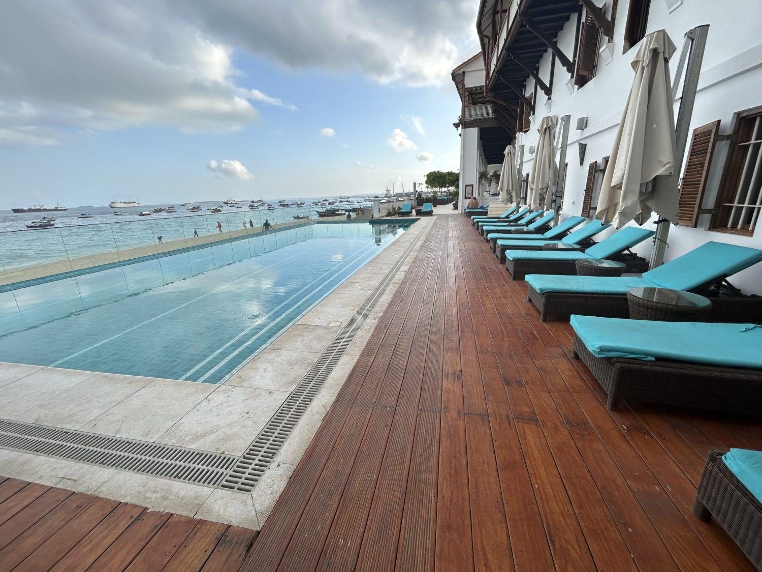 Park Hyatt Zanzibar pool deck