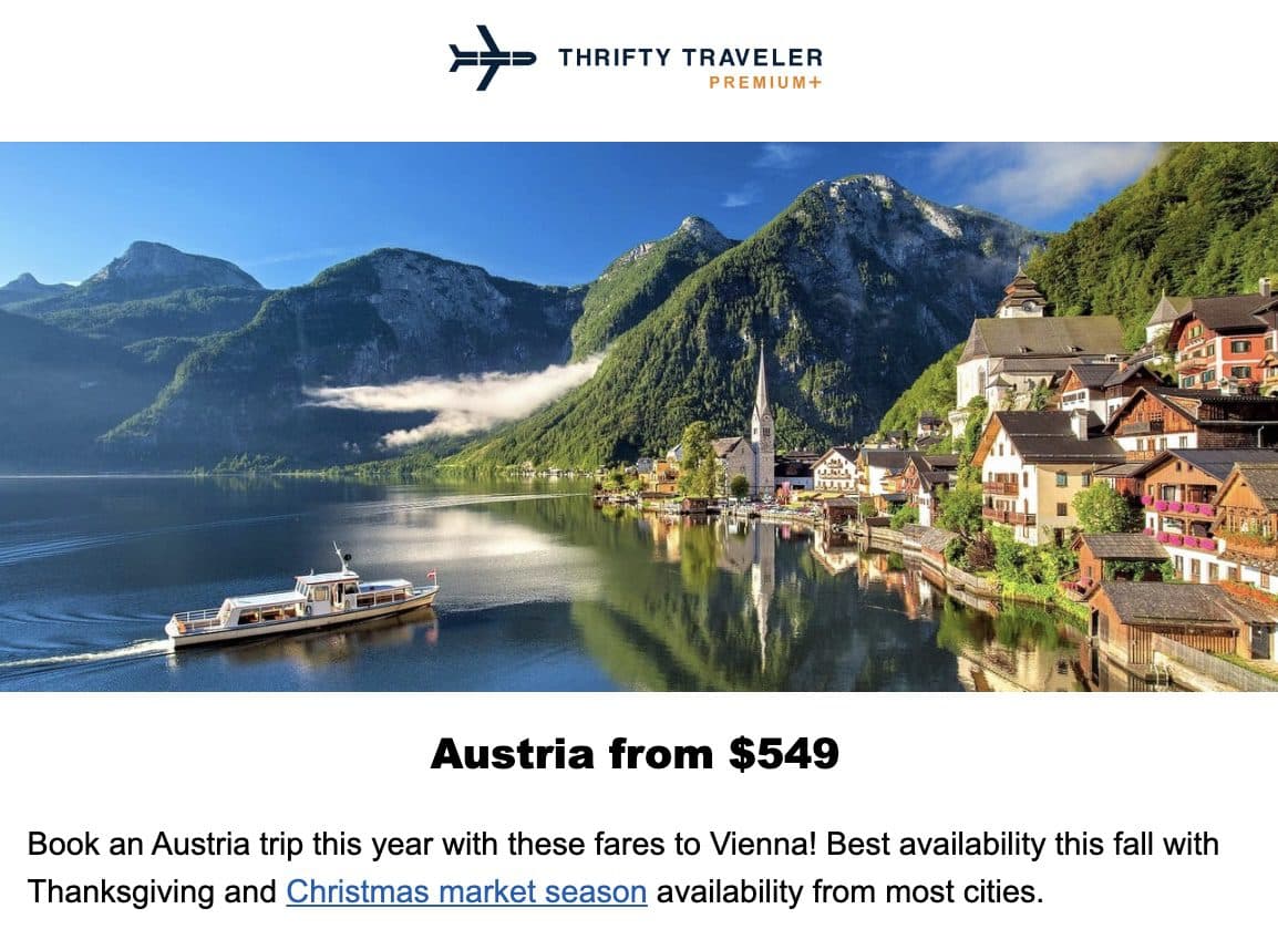 Vienna flight deal