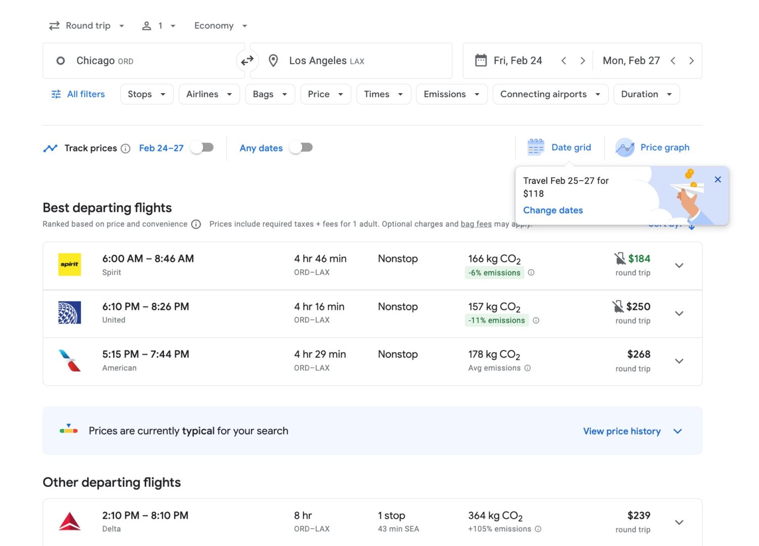 Msp to lax round clearance trip