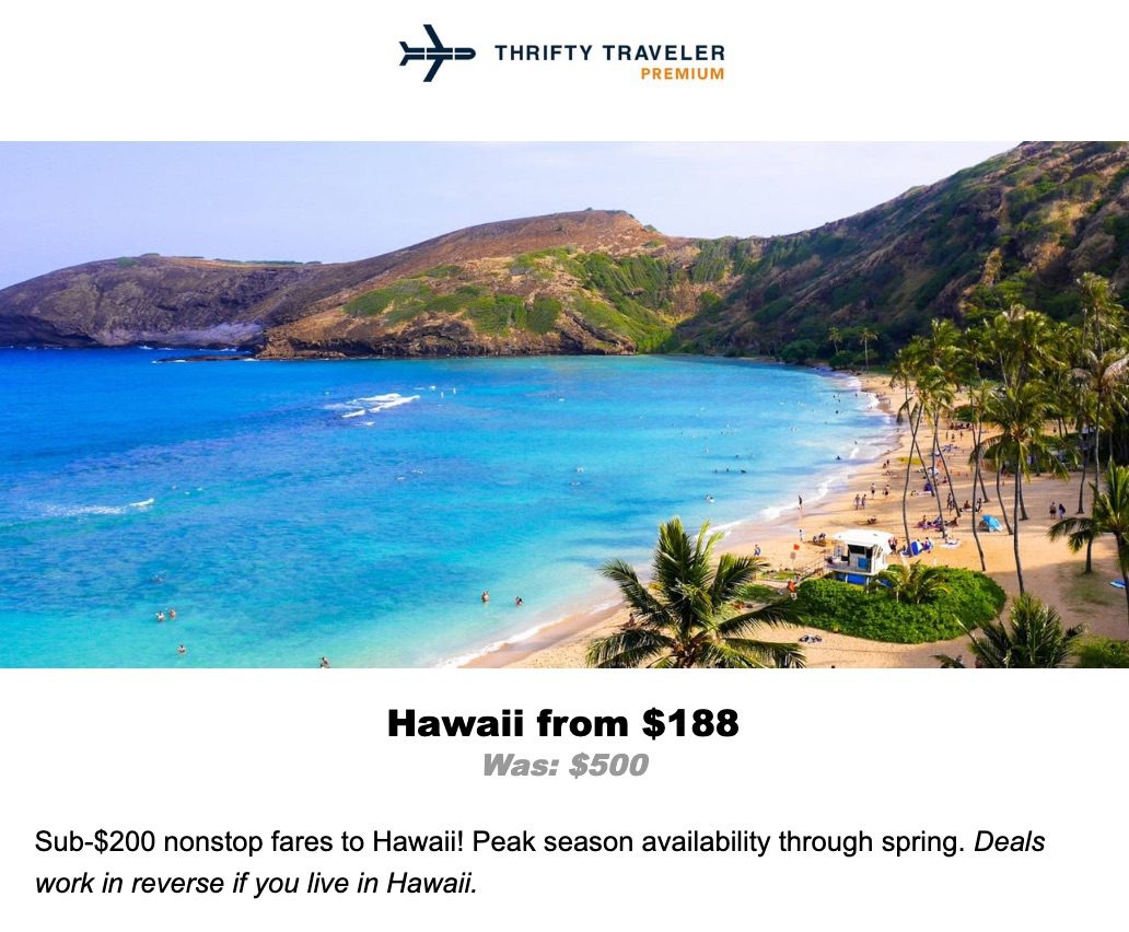 hawaii flight deal