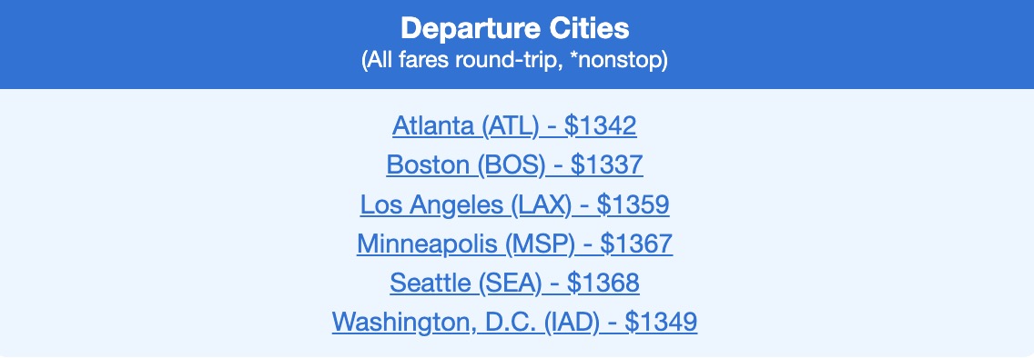 Delta Premium SElect fares flying to Dubai