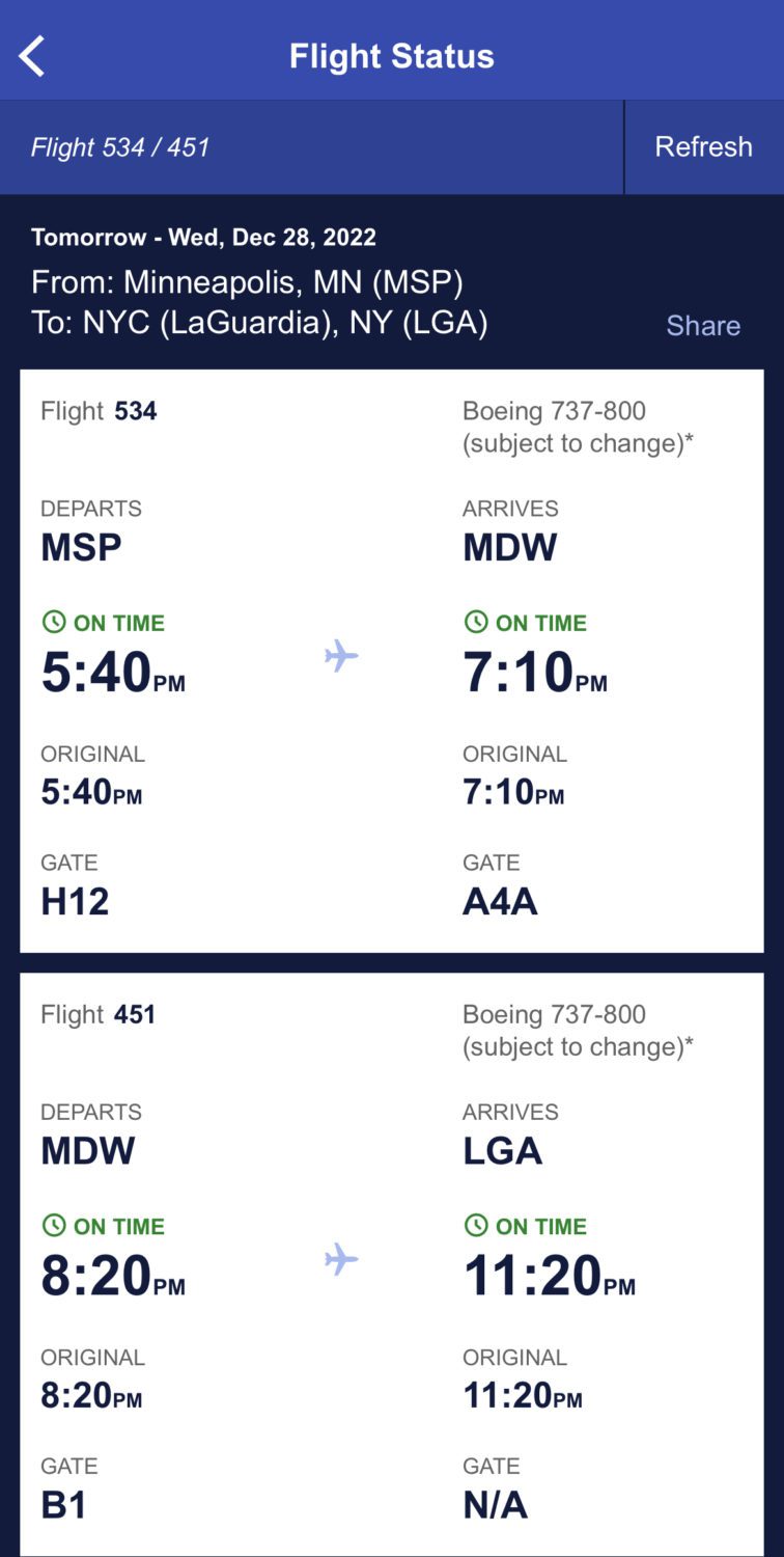 Southwest flight status