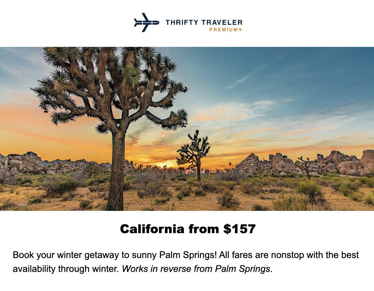 Cheap flights to Palm Springs