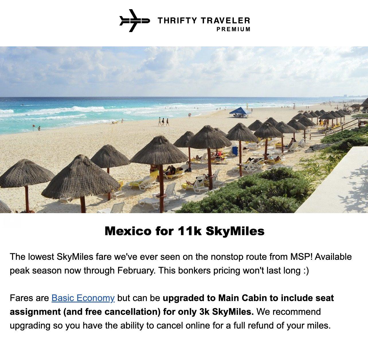 Cheap flights to Mexico