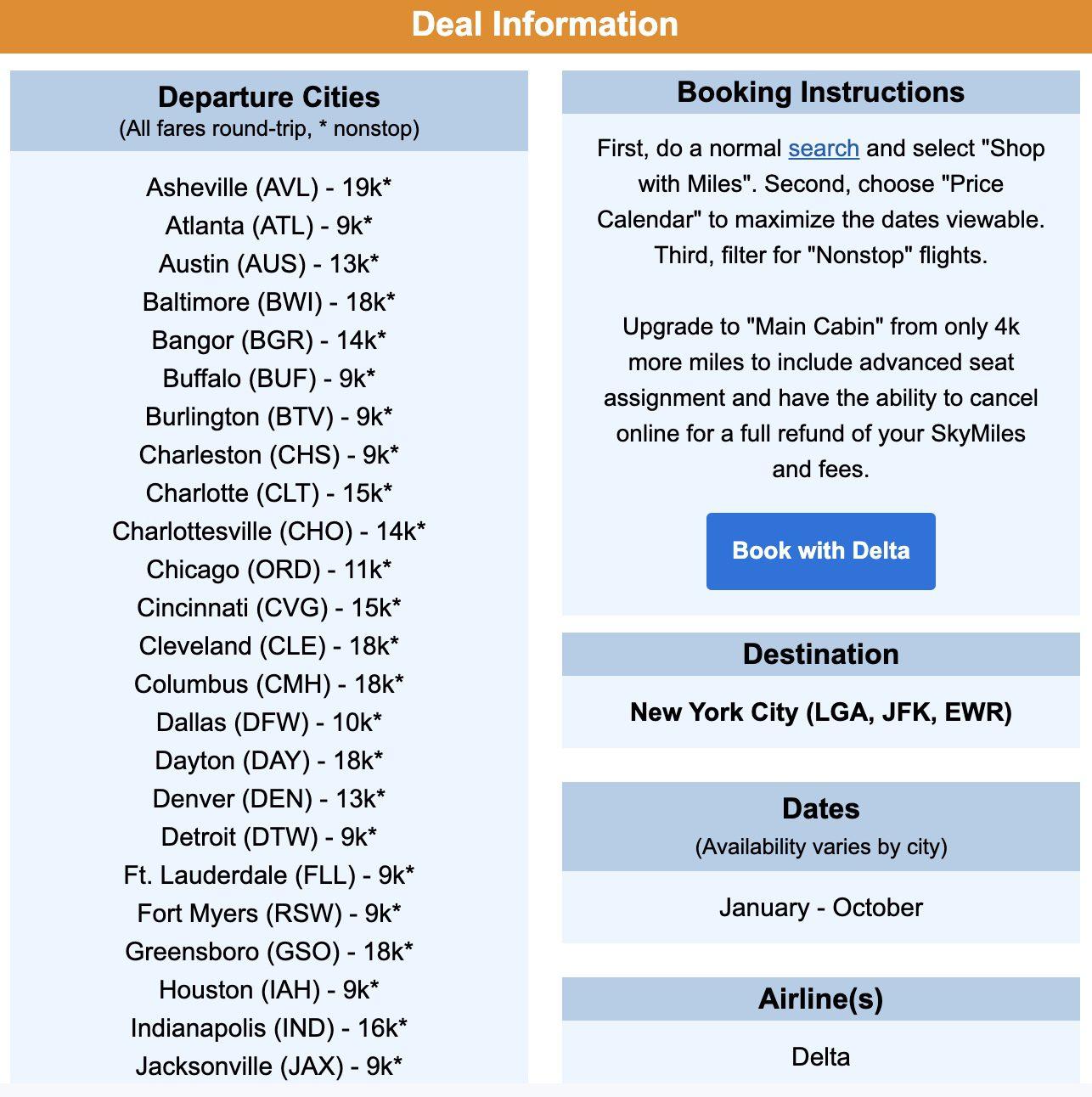 Cheap flights to NYC