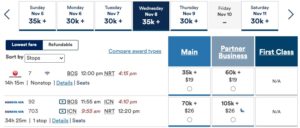 Boston to Tokyo using Alaska miles