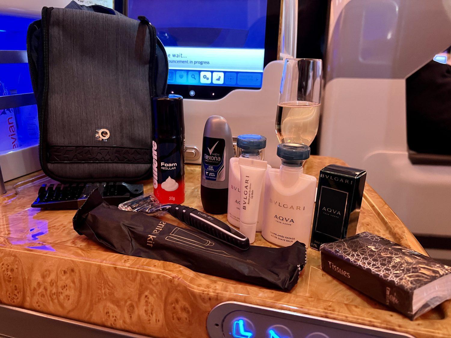 emirates business class amenity kit