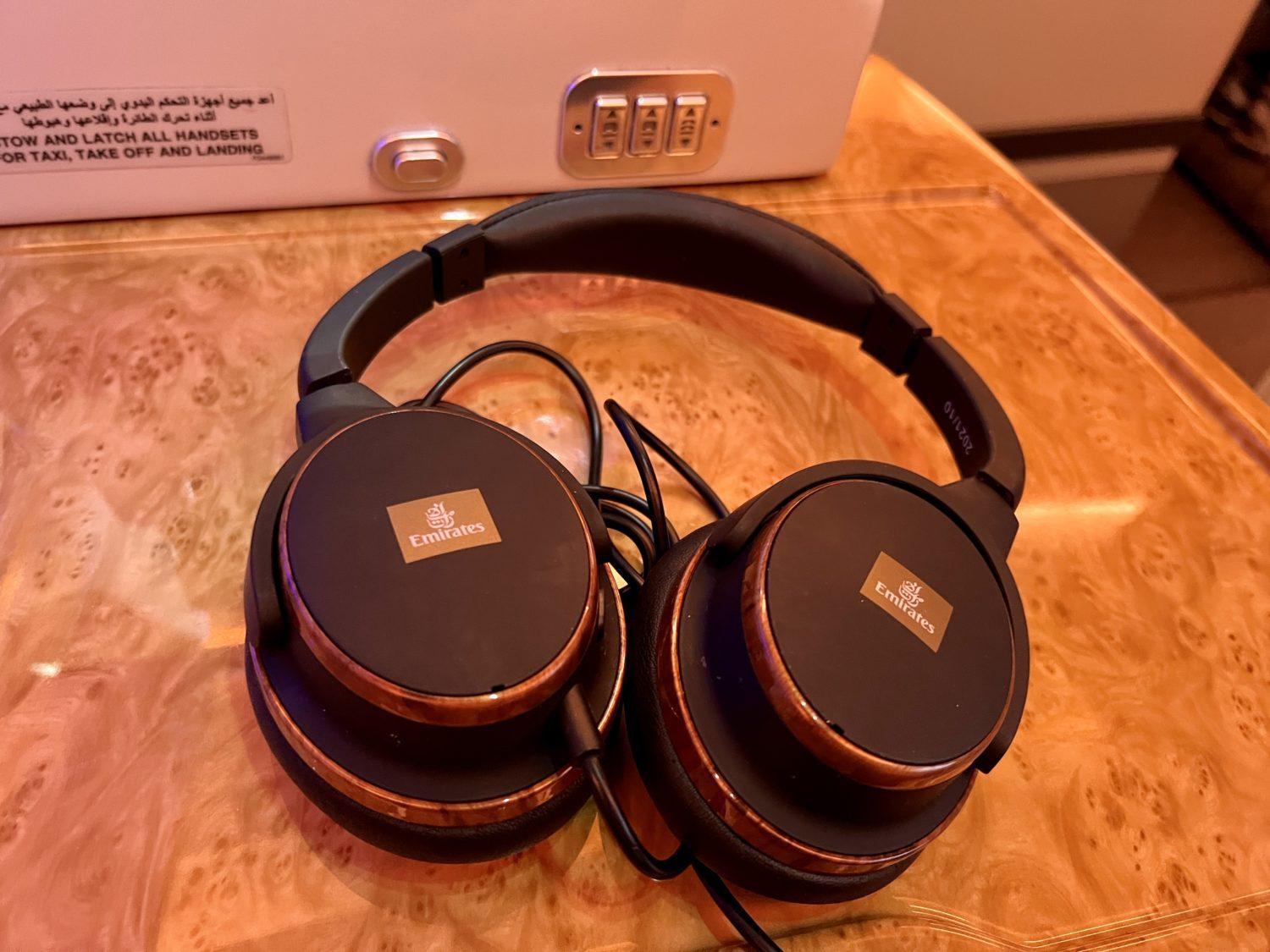 emirates business class headphones