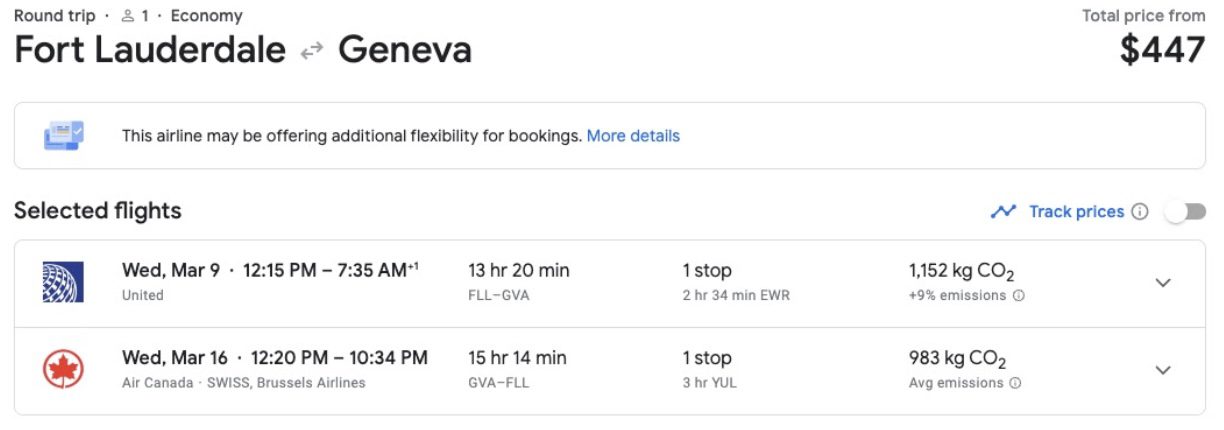 Cheap flights to Geveva