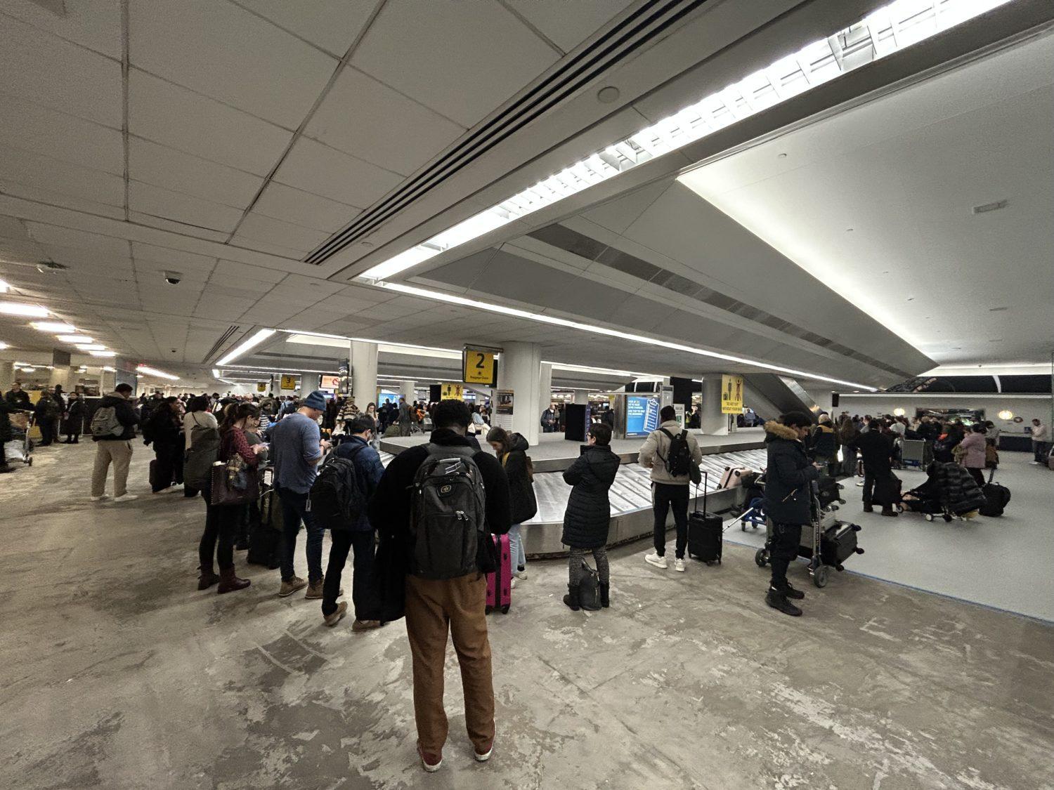 Swiss baggage claim JFK