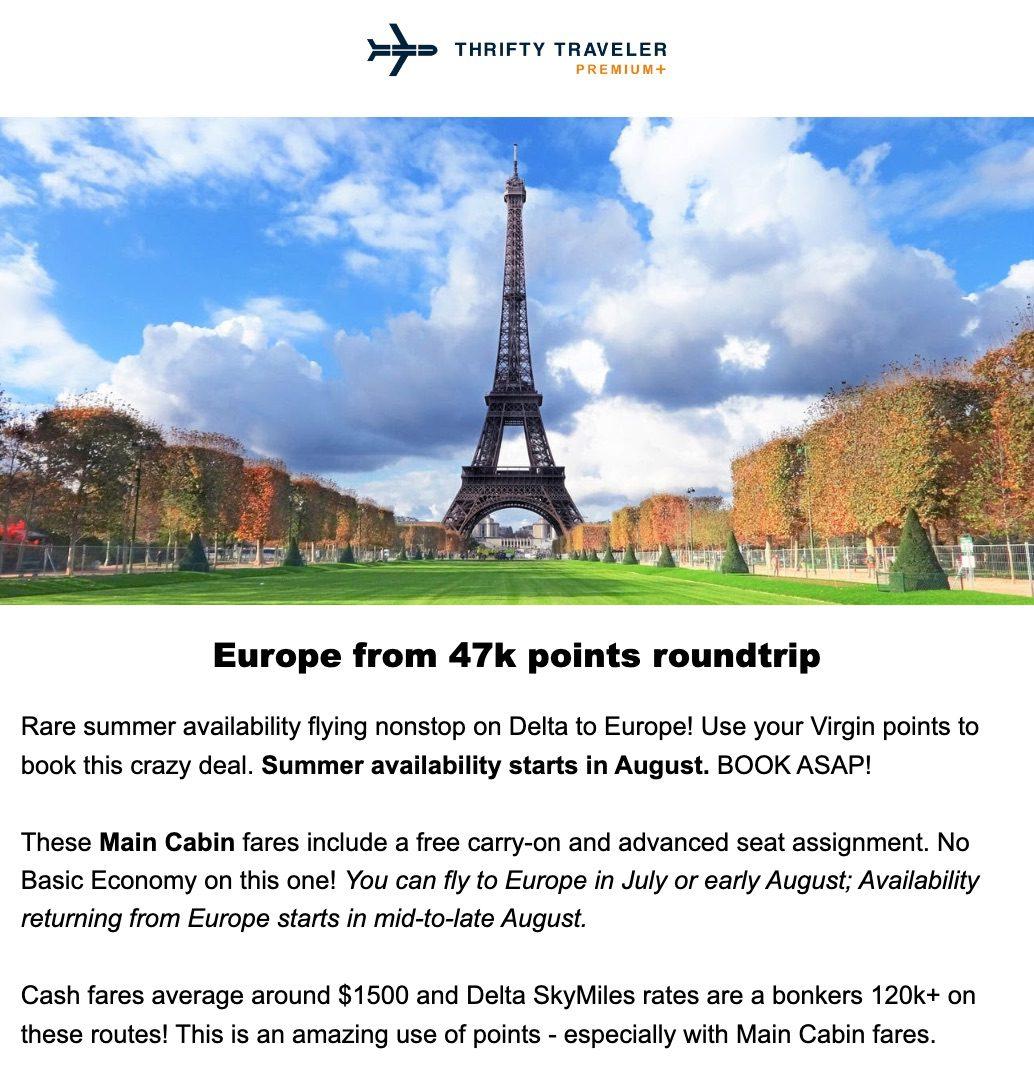 europe virgin deal