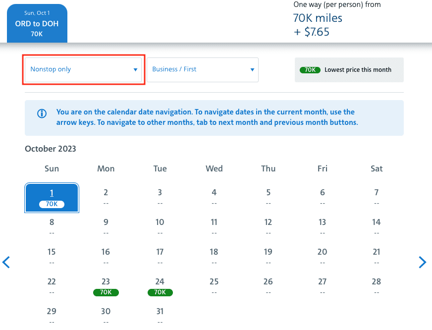 Qatar qsuites availability searching American Airlines