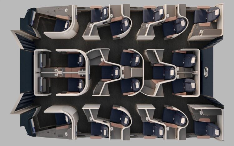 Lufthansa new business class suite layout