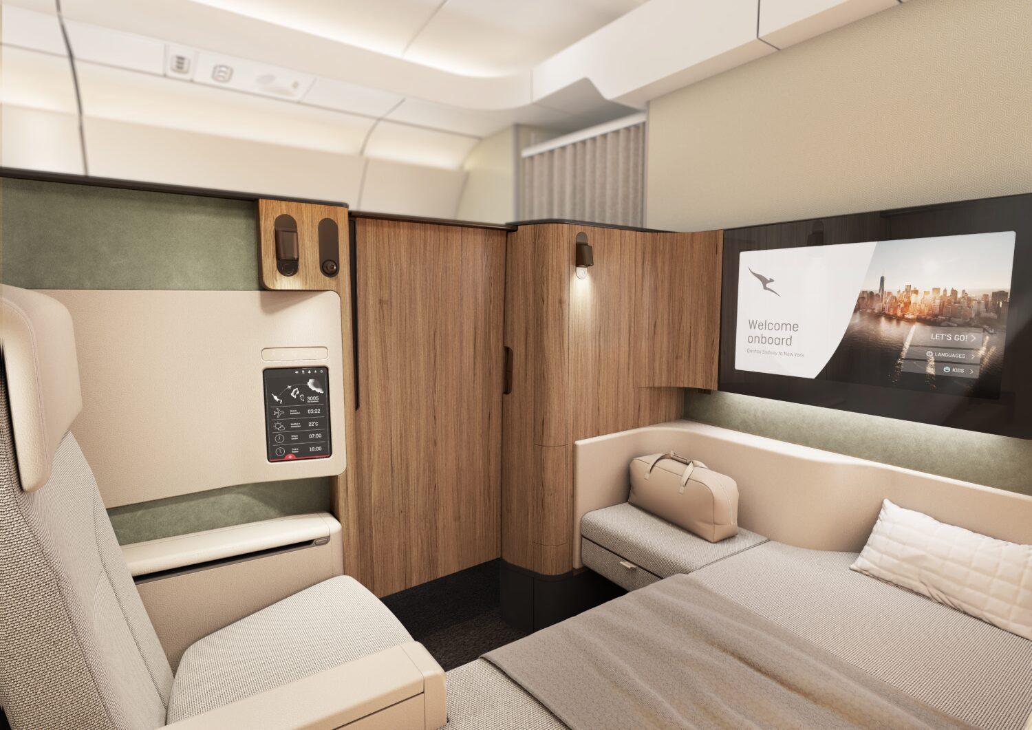 G’Day! Qantas Unveils Flashy New First & Business Class Seats