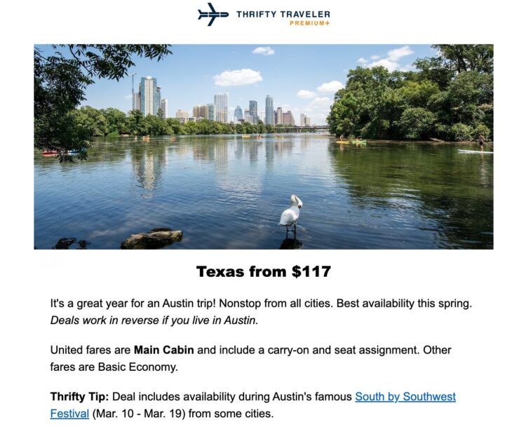 Flight deal to Austin, Texas