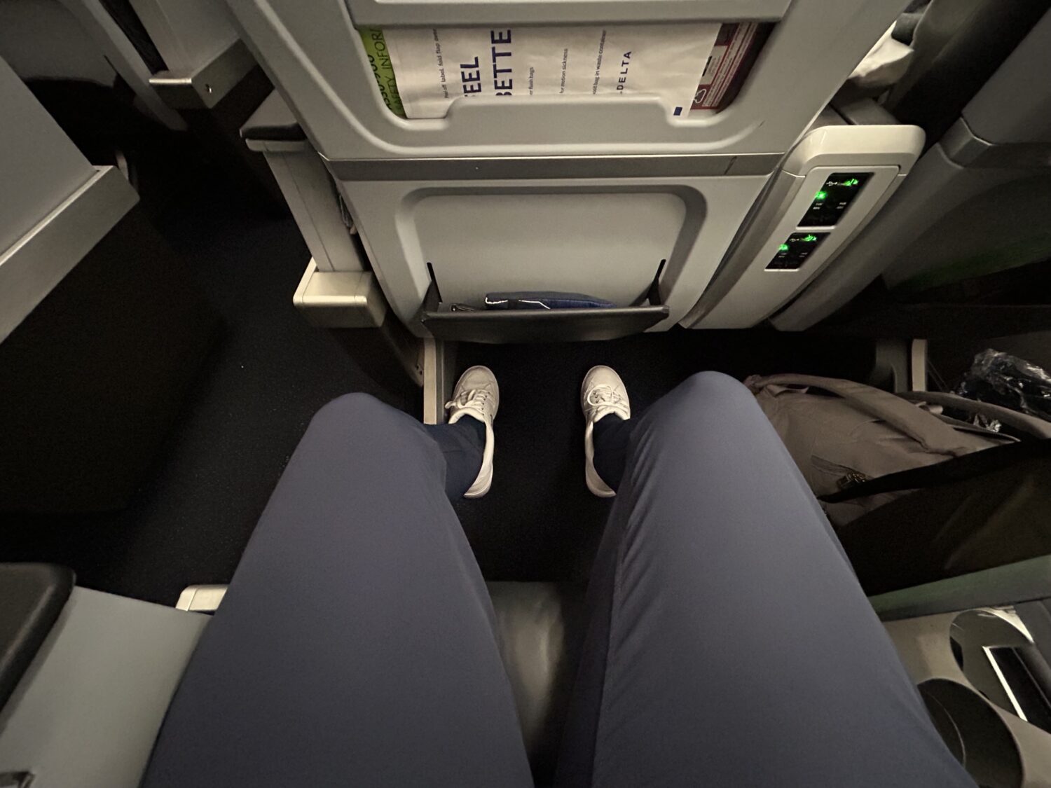 Legroom in Delta Premium Select