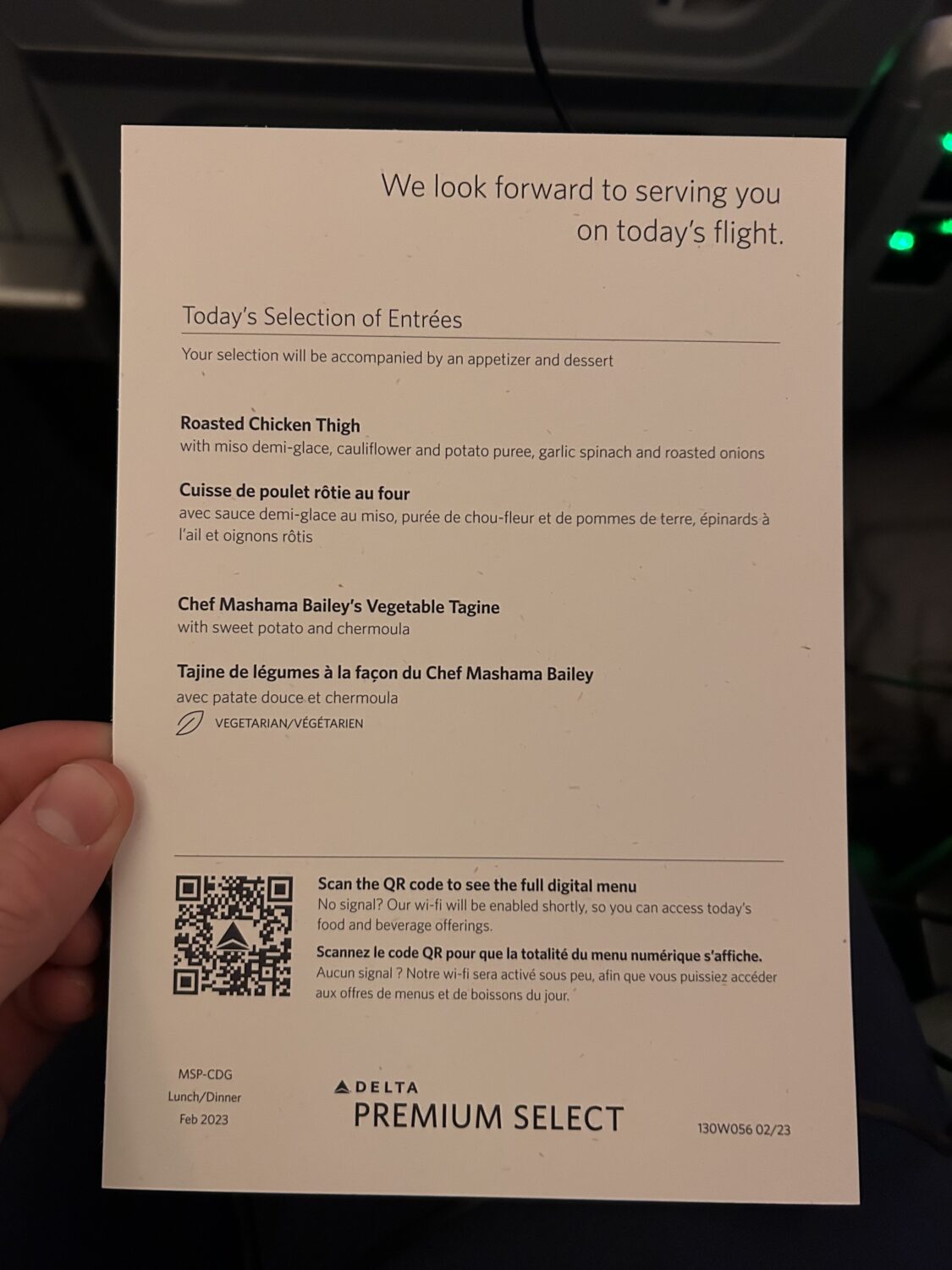 Review: Delta Premium Select, Minneapolis to Paris