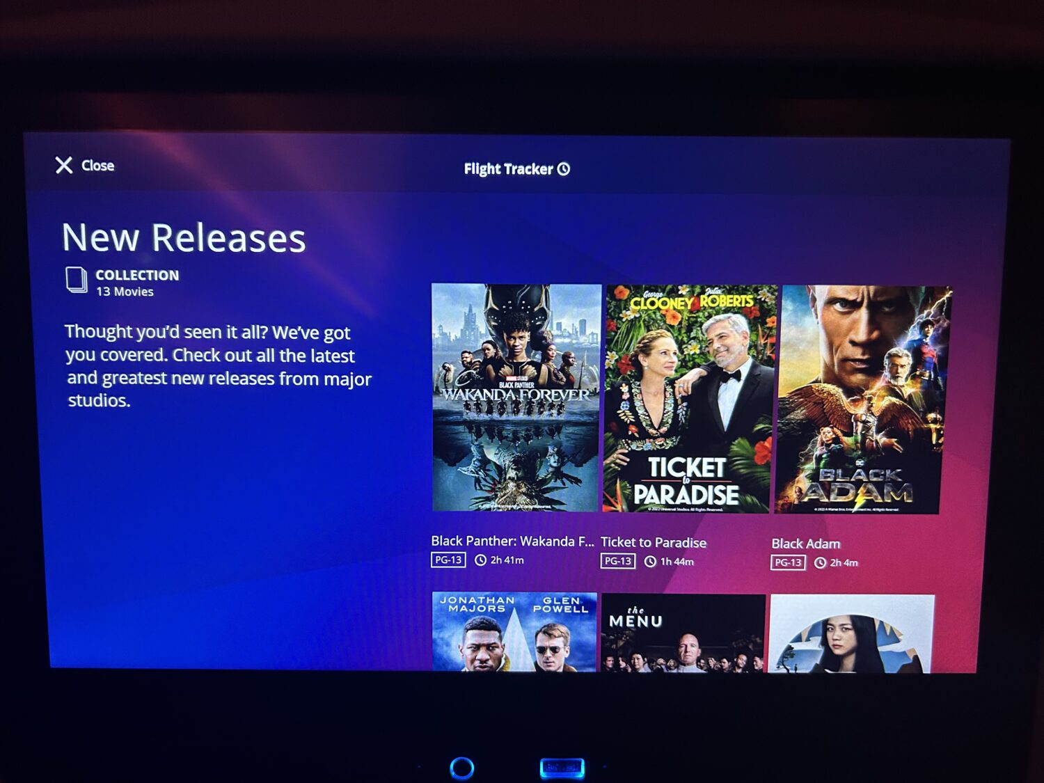 Delta Premium Select movie options