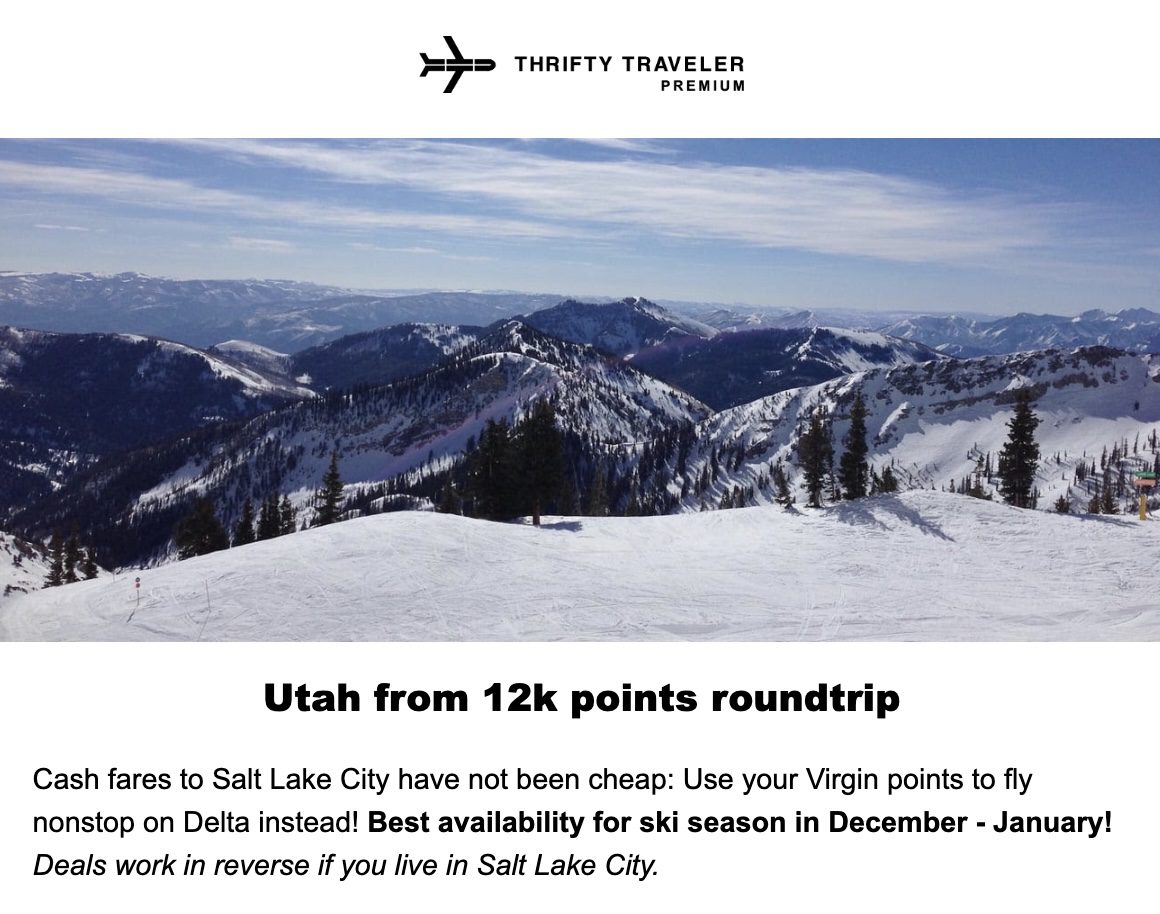 Salt lake City flight deal