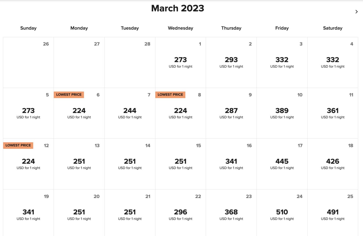 Advenire Hotel March rates