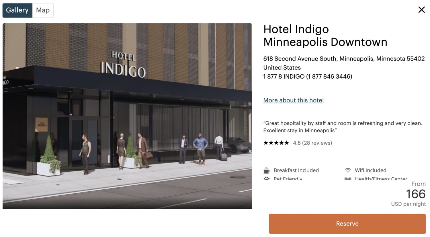 Hotel Indigo Downtown website