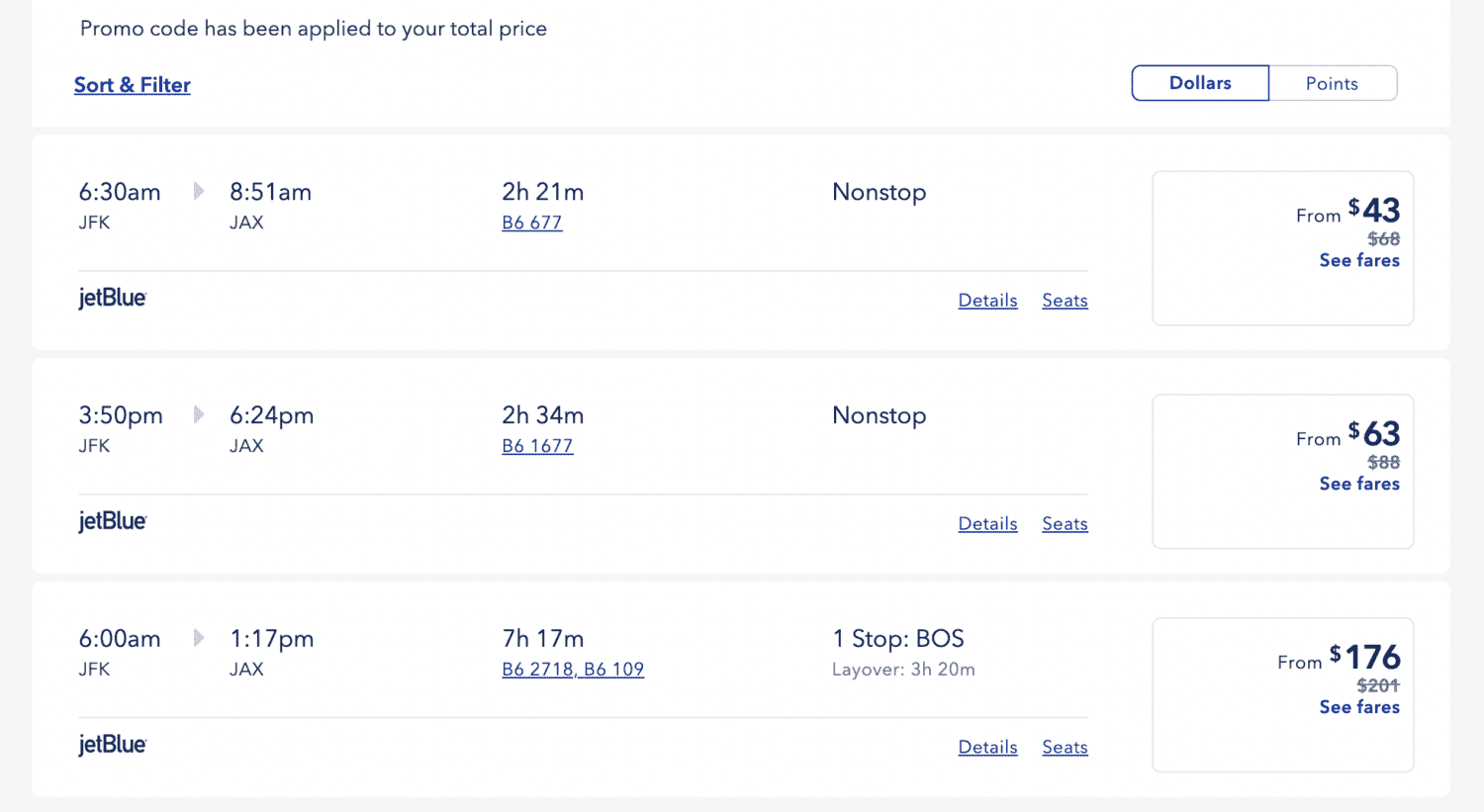 Ends Wednesday! JetBlue Fall Sale with 50 Off Roundtrip Fares