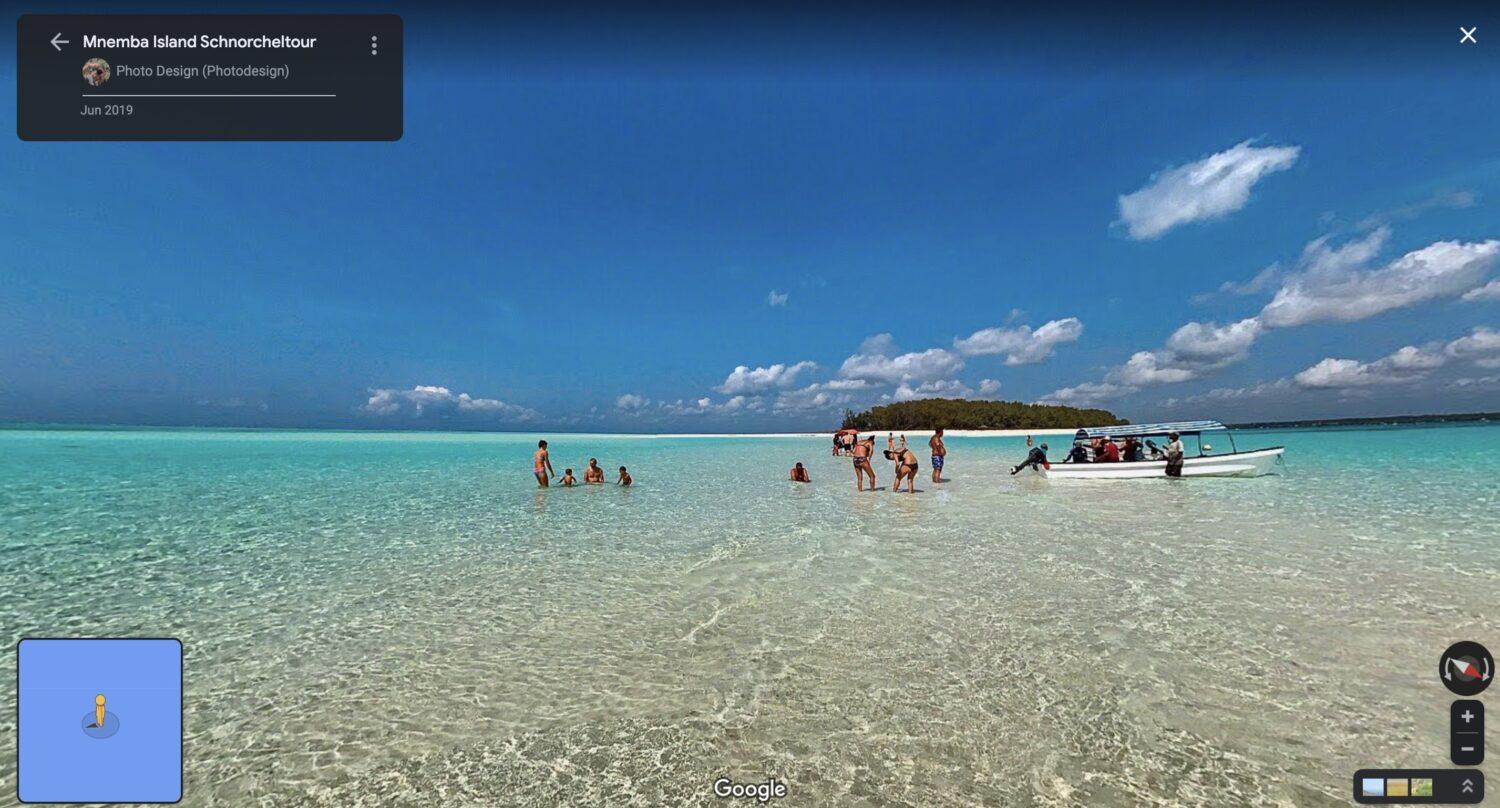 Street view in the ocean