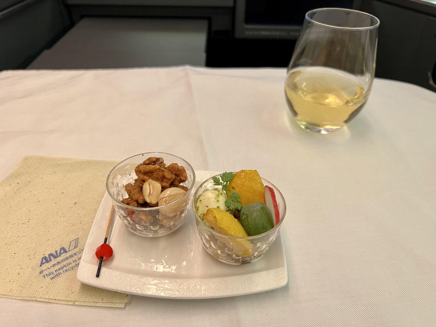 ana business class amuse bouche