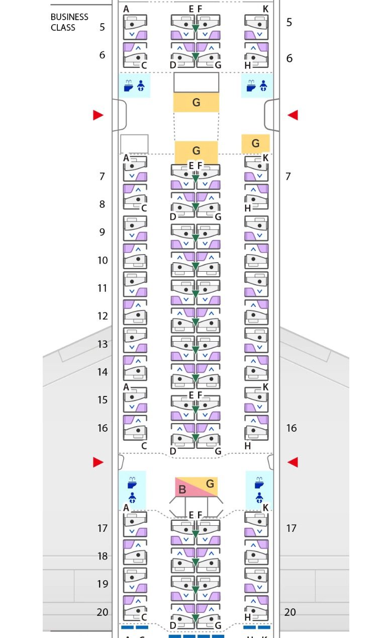 ana business class layout