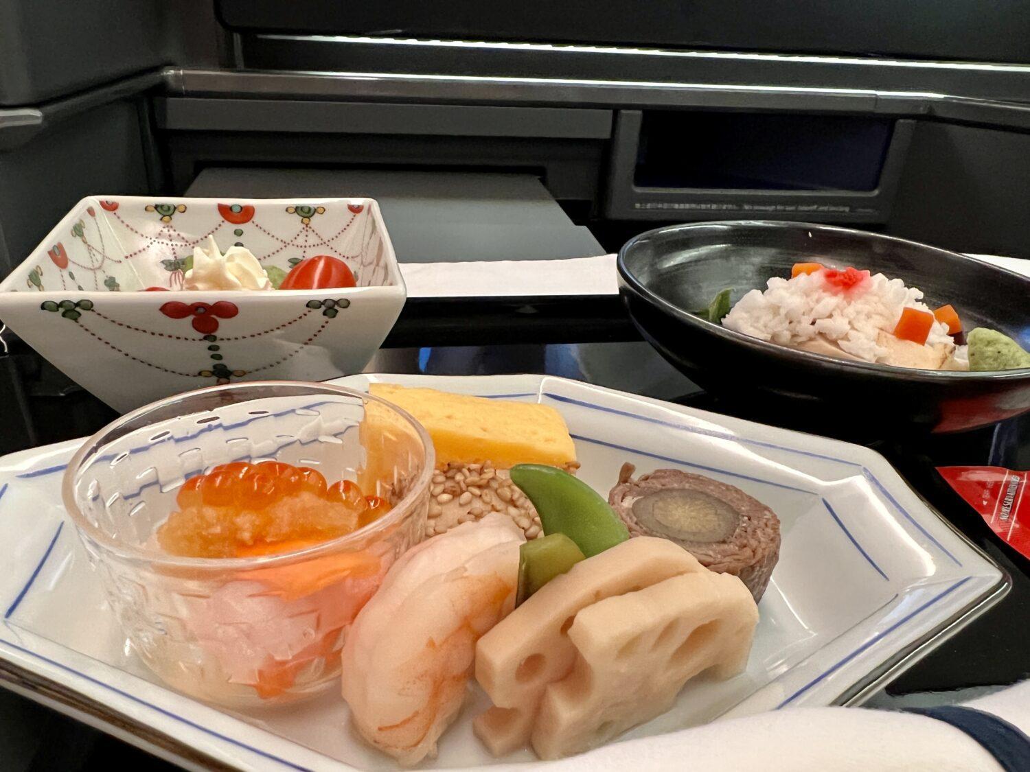 ana business class meal