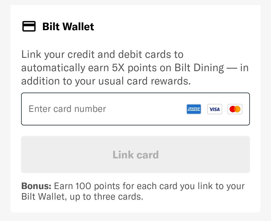 bilt wallet screenshot