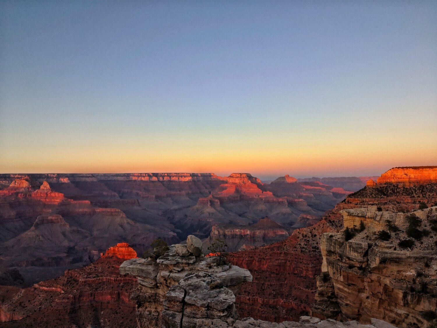 Breathtaking sunset view of the majestic Grand Canyon