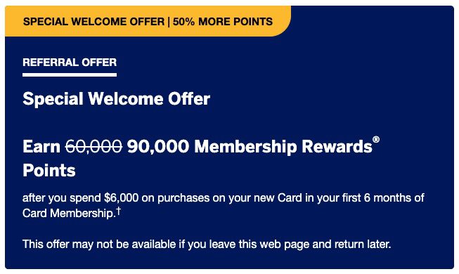 Amex Gold Referral Offer
