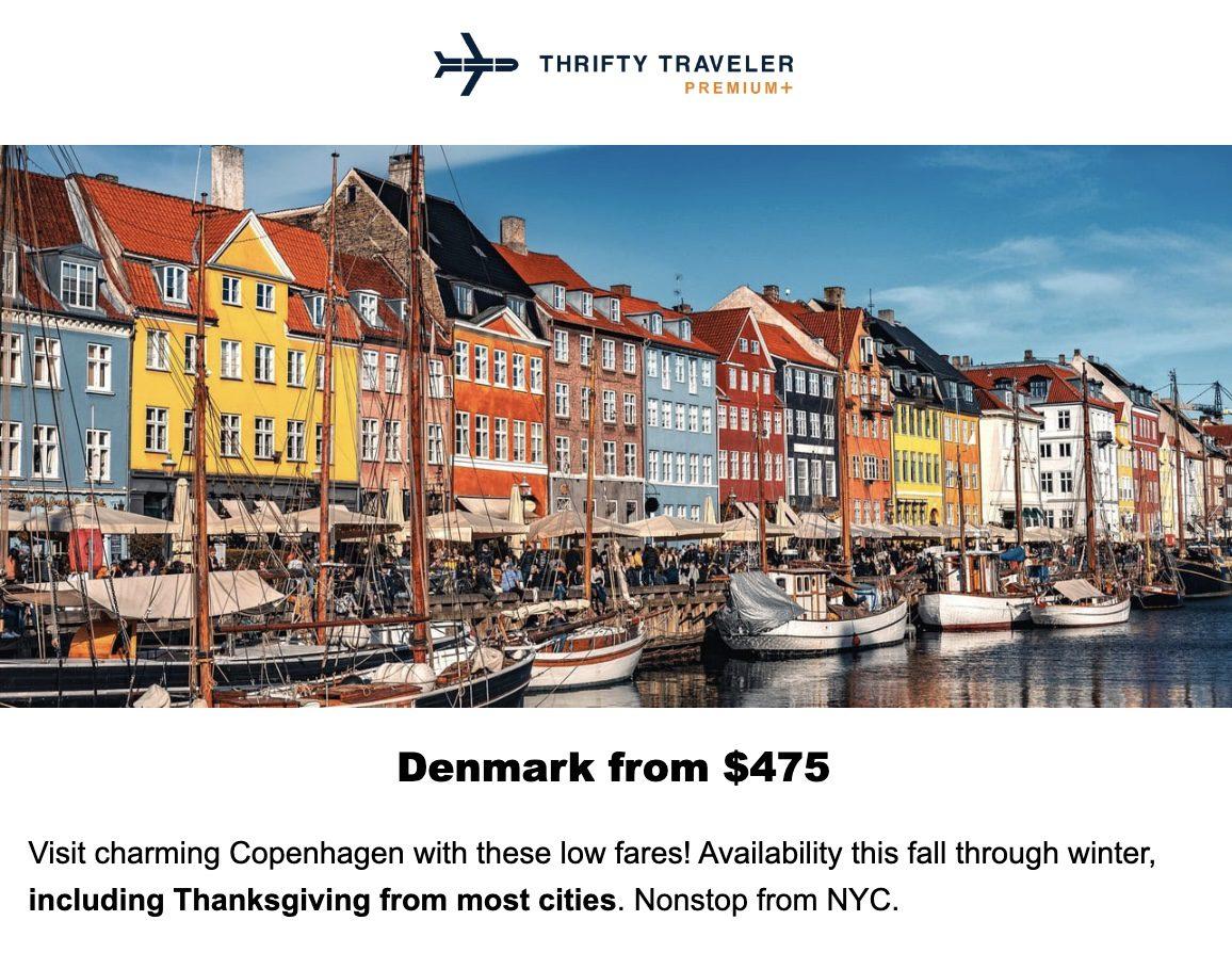 Copenhagen flight deal