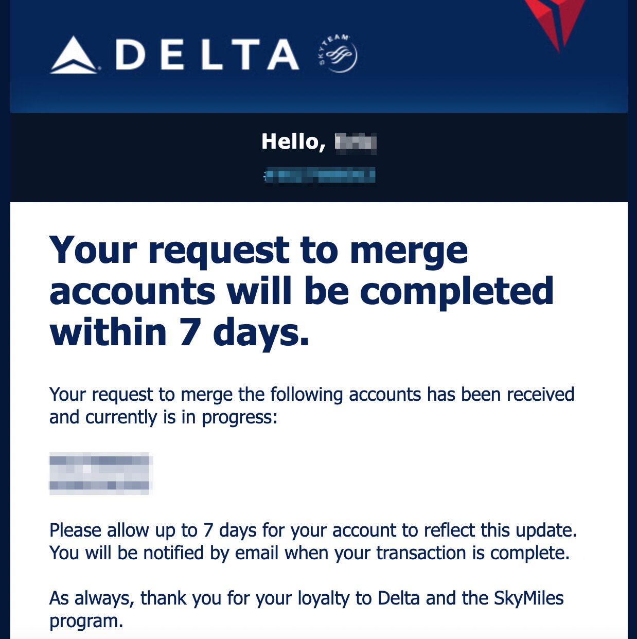 skymiles merge request