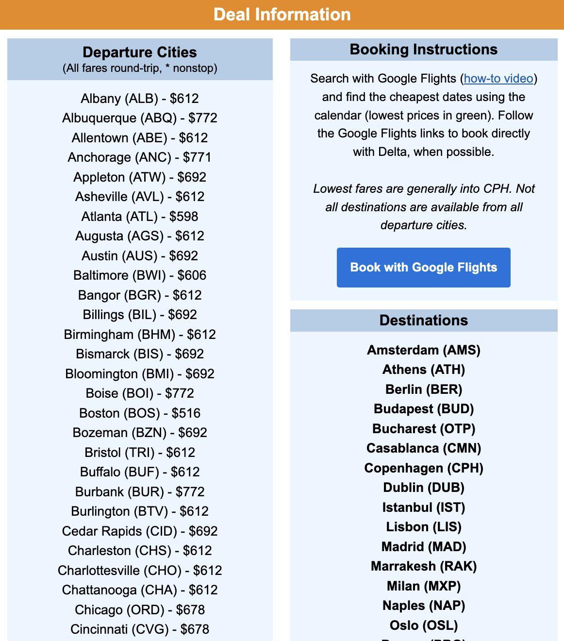Delta Premium Select flight deal