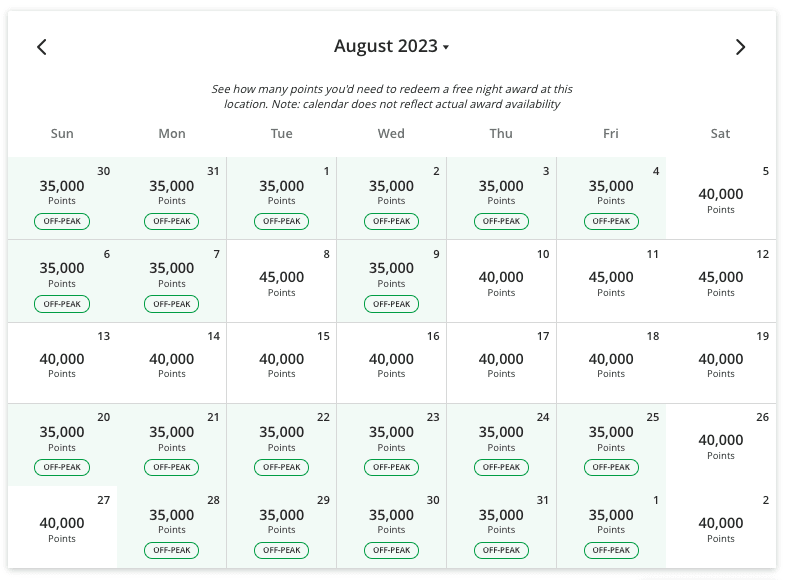 park hyatt kyoto august calendar