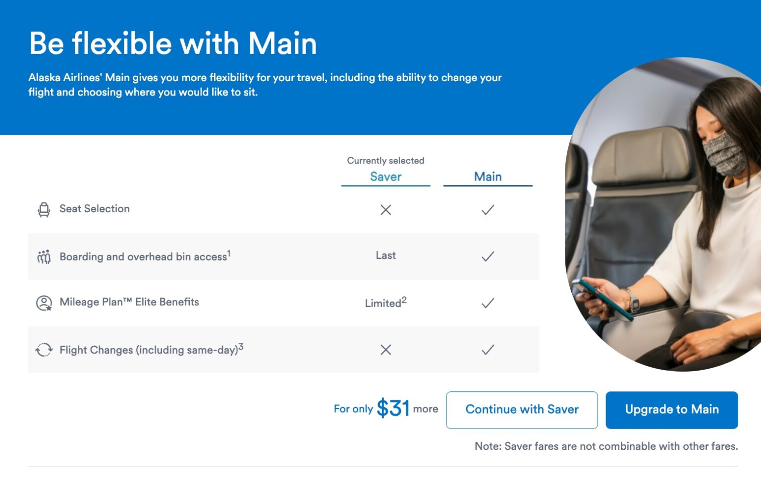What Do You Get Flying Alaska Airlines Basic Economy Saver Fares?