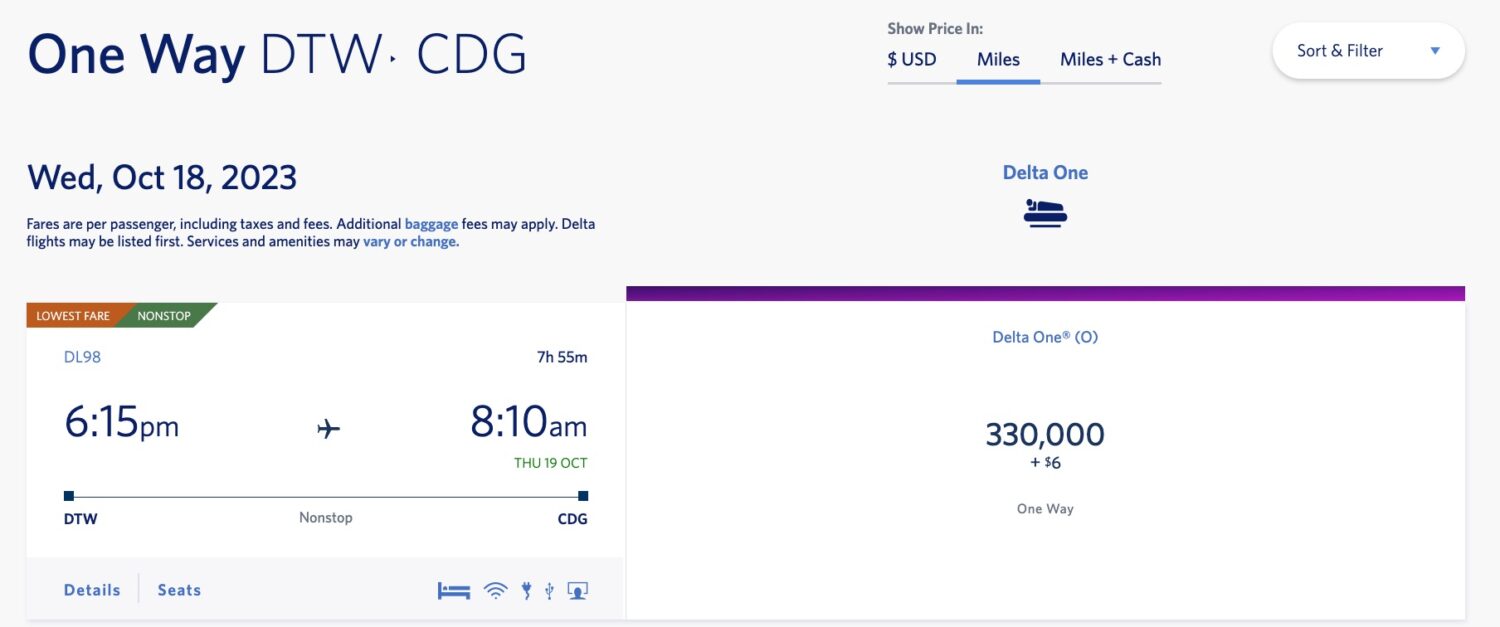 delta skymiles to europe